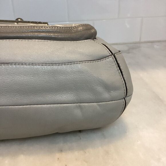 Coach Kristin Spectator Elevated Leather Alligator Satchel - Picture 8 of 14